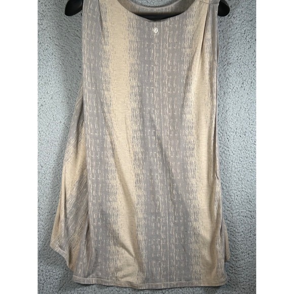 Lululemon Tank Top Women's 2 Salutation to savasana burn out Sleeveless Beige - Picture 4 of 7